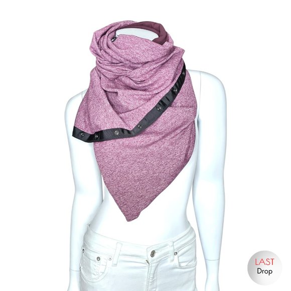 lululemon athletica Accessories - LULULEMON "Vinyasa" Heathered Grape & Bordeaux Drama Rulu Reversible Scarf